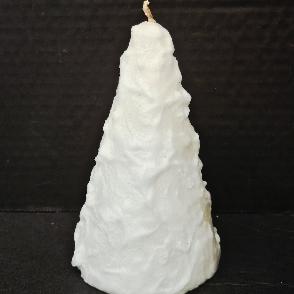 PartyLite 3" x 5" Candy Cane Pillar Cone Candle